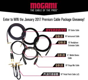 Mogami Cable giveaway cables