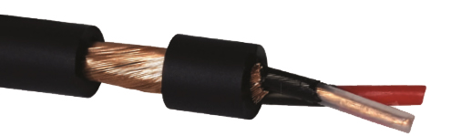 Coreplus cutaway for microphone cables