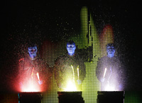 Hall of Fame artist Blueman group from Las Vegas