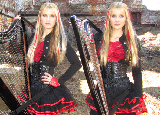 Harp Twins - Electric Harps and Acoustic Concert Grand Harps Musicians